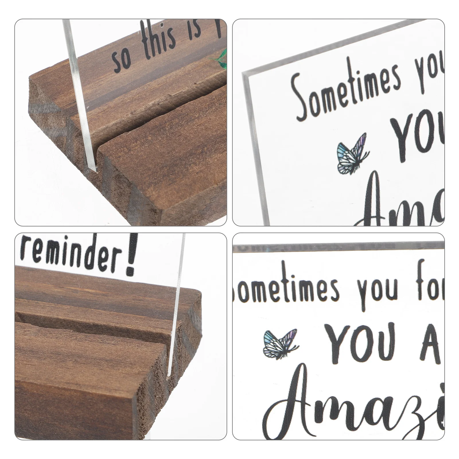 

Inspirational Encouragement Desk Sign Acrylic Office Table Decor Plaque Stable Stand Motivational Home Office Decor for Women