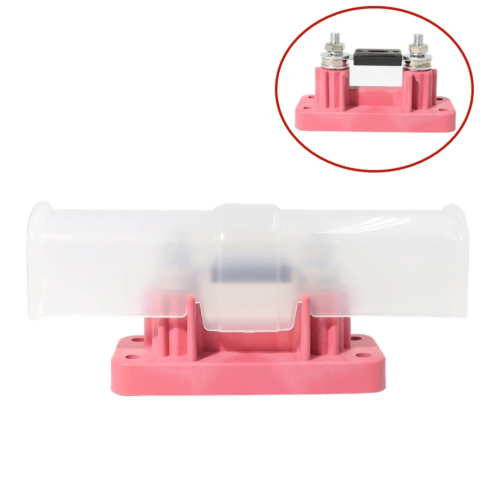 Pink 500 Amp ANL Ceramic Fuse And Holder Kit Automotive Circuit Protection