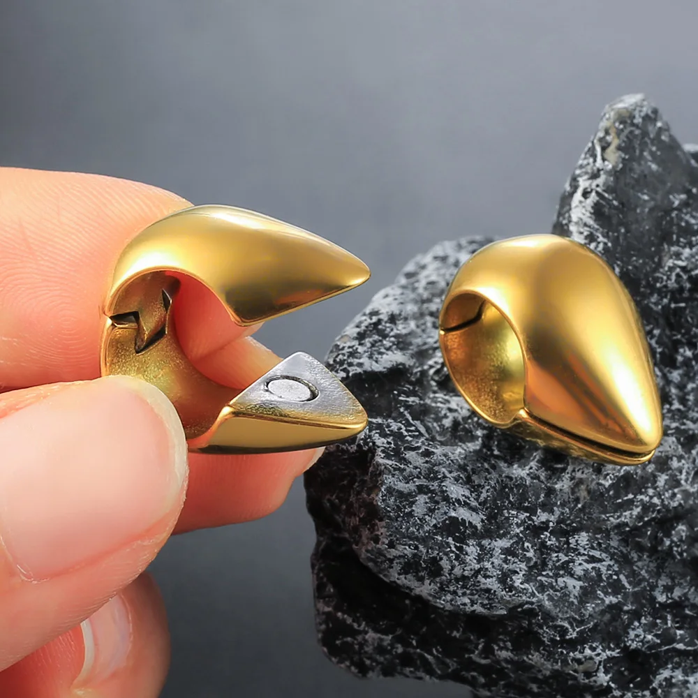 Giga 1/2Pcs 10mm(00g) Teardrop Stainless Steel Ear Hanger Weights Expander Gauges Ears Stretcher Piercing Body Jewelry Punk