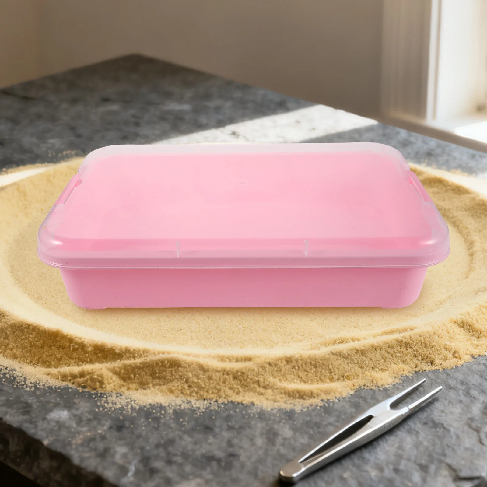 2pcs-sensory-bin-play-tray-stackable-plastic-storage-container-portable-sandbox-organizer-for-sand-beads-arts-crafts