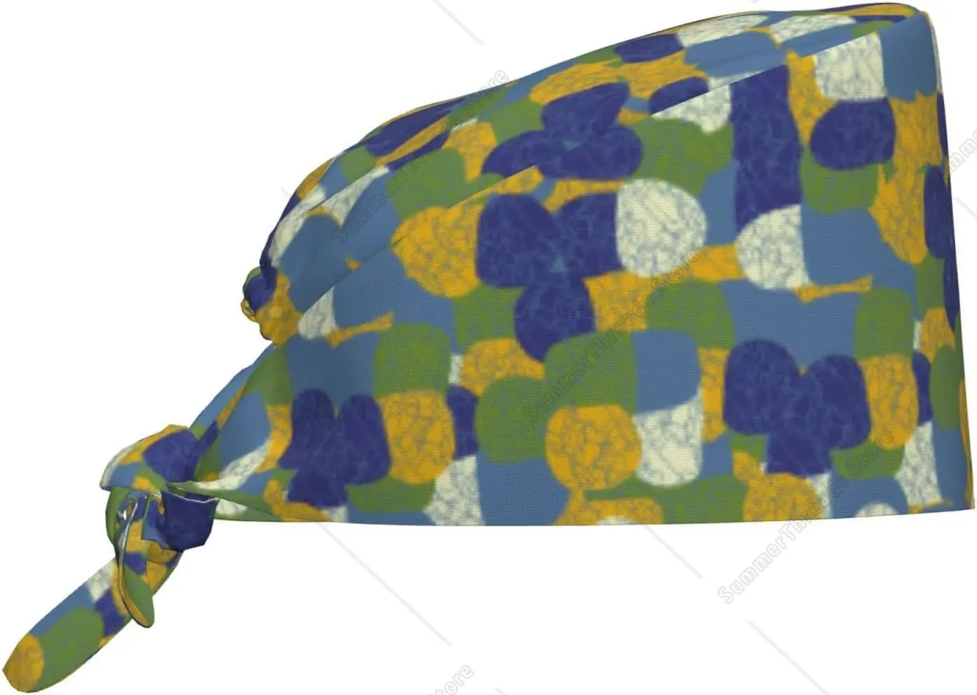 

Scrub Caps Women Men - Abstract Pattern Spots Adjustable Working Cap Scrub Hats Surgical Caps for Women Men, Nurse Capswith