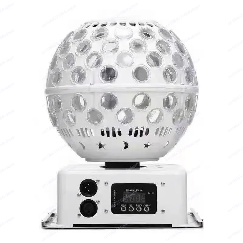 

LE40W Crystal Magic Ball with Laser Red Green Blue White Bar Stage