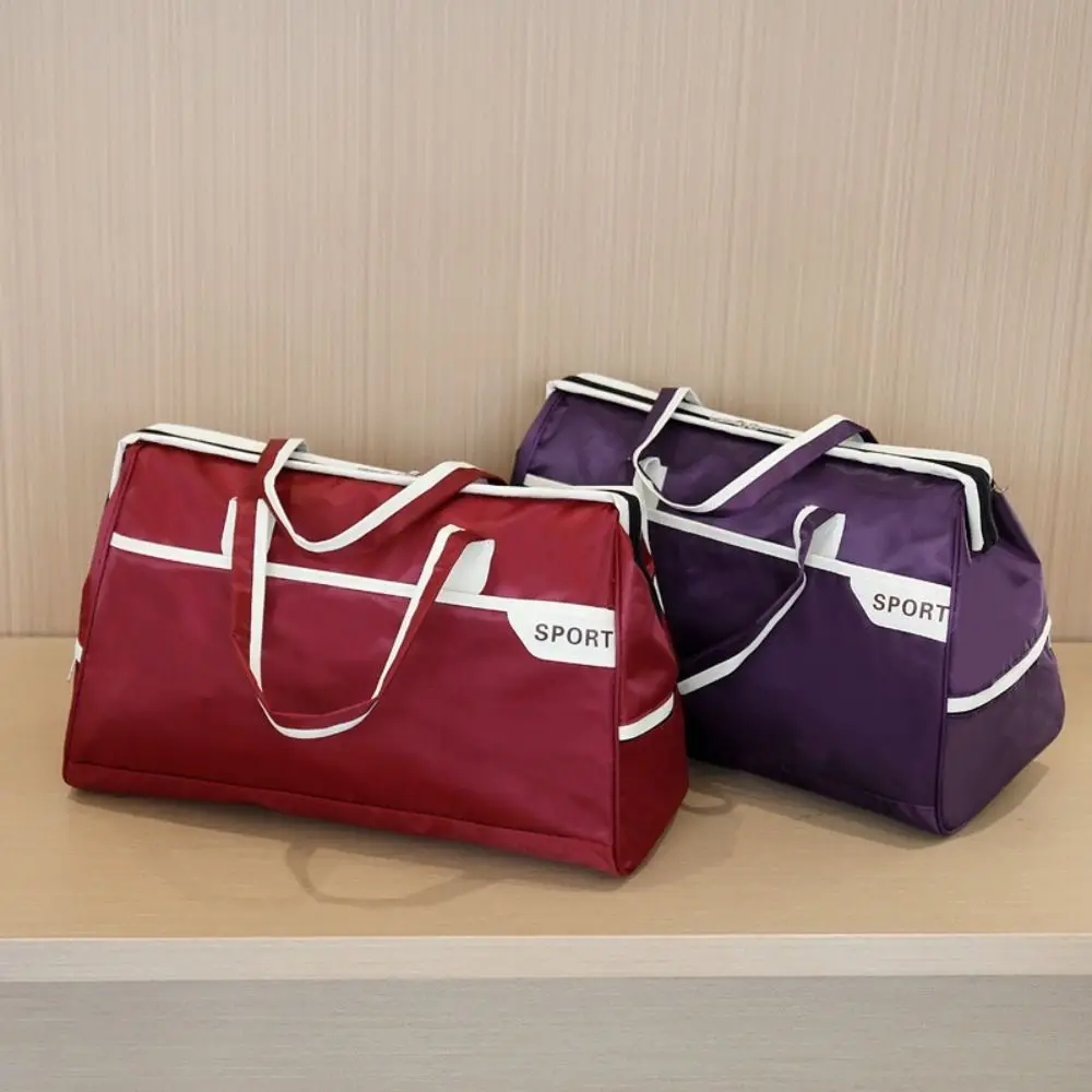 Korean style Travel Luggage Bag Large Capacity Waterproof Sports Fitness Handbag Single Shoulder Carrying Gym Bag