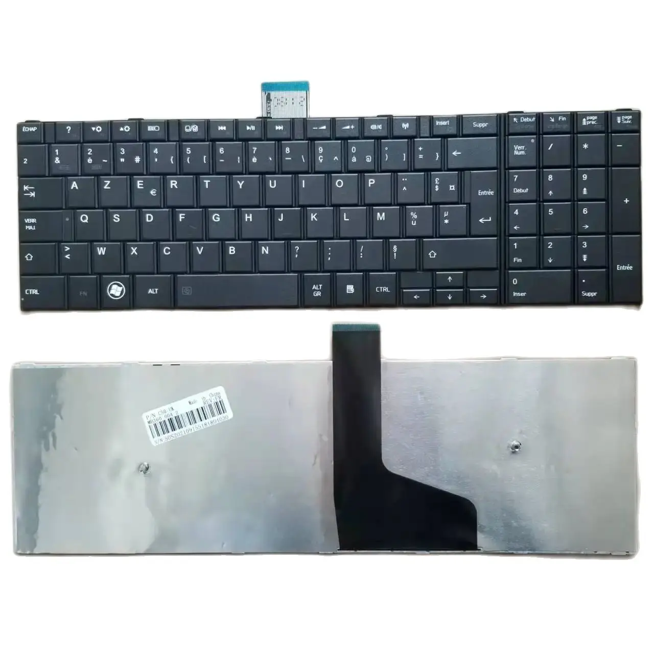 

New French FR For Toshiba C50 C50-A C50D C55 C55D C55T Laptop Keyboard Black