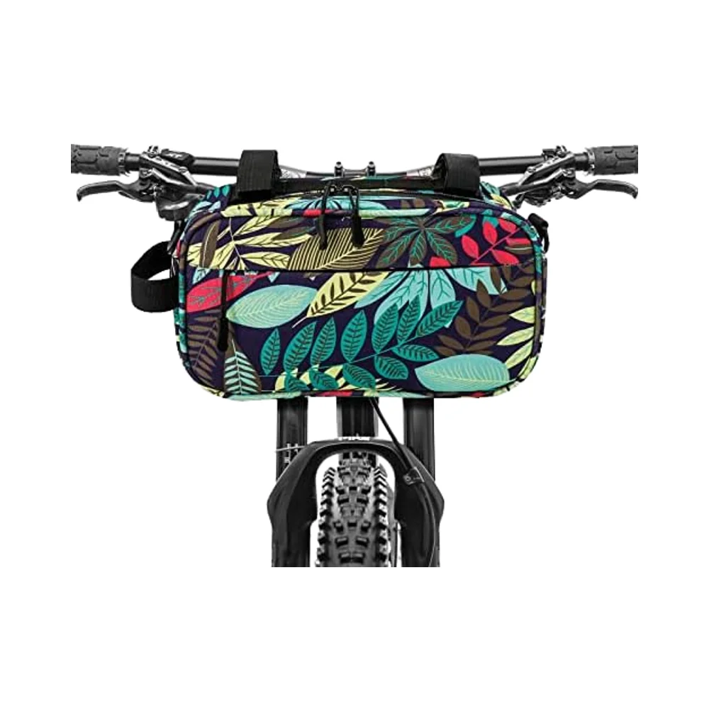 

Прямая зеленая многофункциональная водонепроницаемая сумка на руль для велосипедов, скутеров, наклонная передняя сумка через плечо, аксессуары для велосипеда