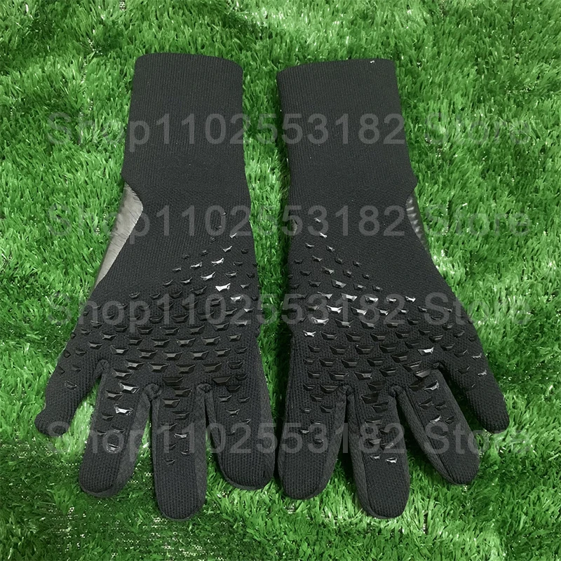 Black Goalkeeper Gloves For Men Goalie Gloves Thicken Latex Football Soccer Anti-slip Soccer Adults Goalie Gloves Color White