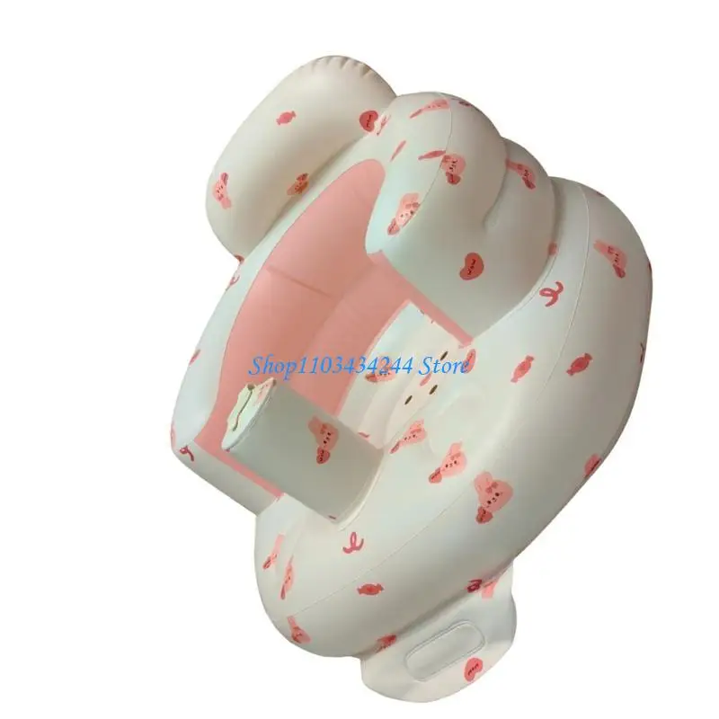 كرسي دعم الطفل خفيف الوزن قابل للنفخ على شكل أرنب كرسي تعلم الطفل مريح لدعم الطفل متعدد الوظائف