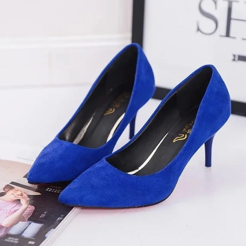 Large Size Women's Pumps Pointed Toe Patent Leather High Heels Dress Shoes White Wedding Shoes Thin Heels Basic Pumps Red