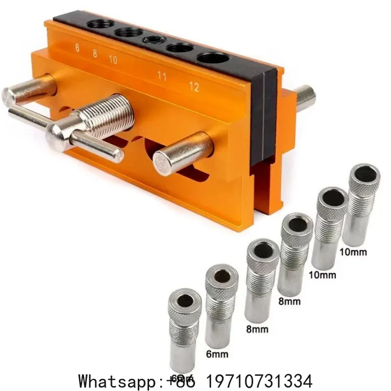 

Self-Centering Doweling Jig Kit Vertical Center Puncher Pocket Hole Jig Drill Guide Woodworking Tools