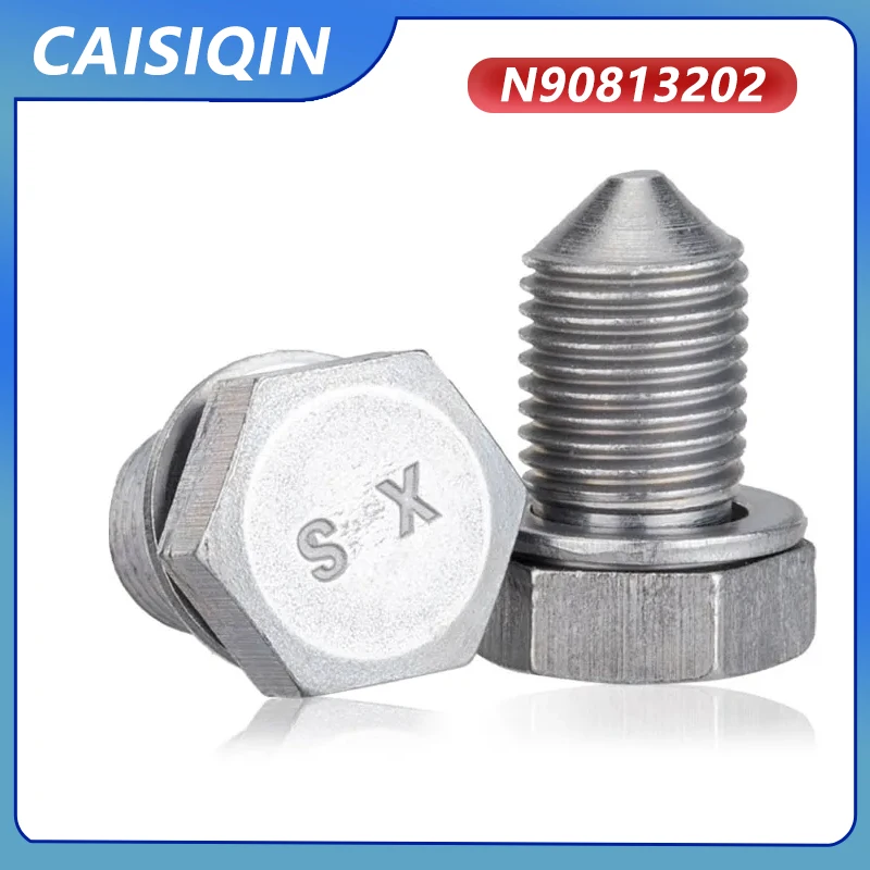 Engine Oil Drain Sump Plug Screw Bolt N90813202 For Audi A3 A4 A6 TT Q7 For VW Beetle Eos Golf GTI Jetta Passat Tiguan