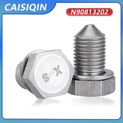 Engine Oil Drain Sump Plug Screw Bolt N90813202 For Audi A3 A4 A6 TT Q7 For VW Beetle Eos Golf GTI Jetta Passat Tiguan