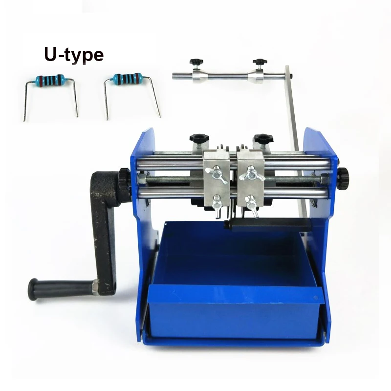 Hand Crank Resistance Forming Machine U/F Type Resistor Axial Lead Bend Cut & Form Machine Manual U/F Type Bend Molding Machine