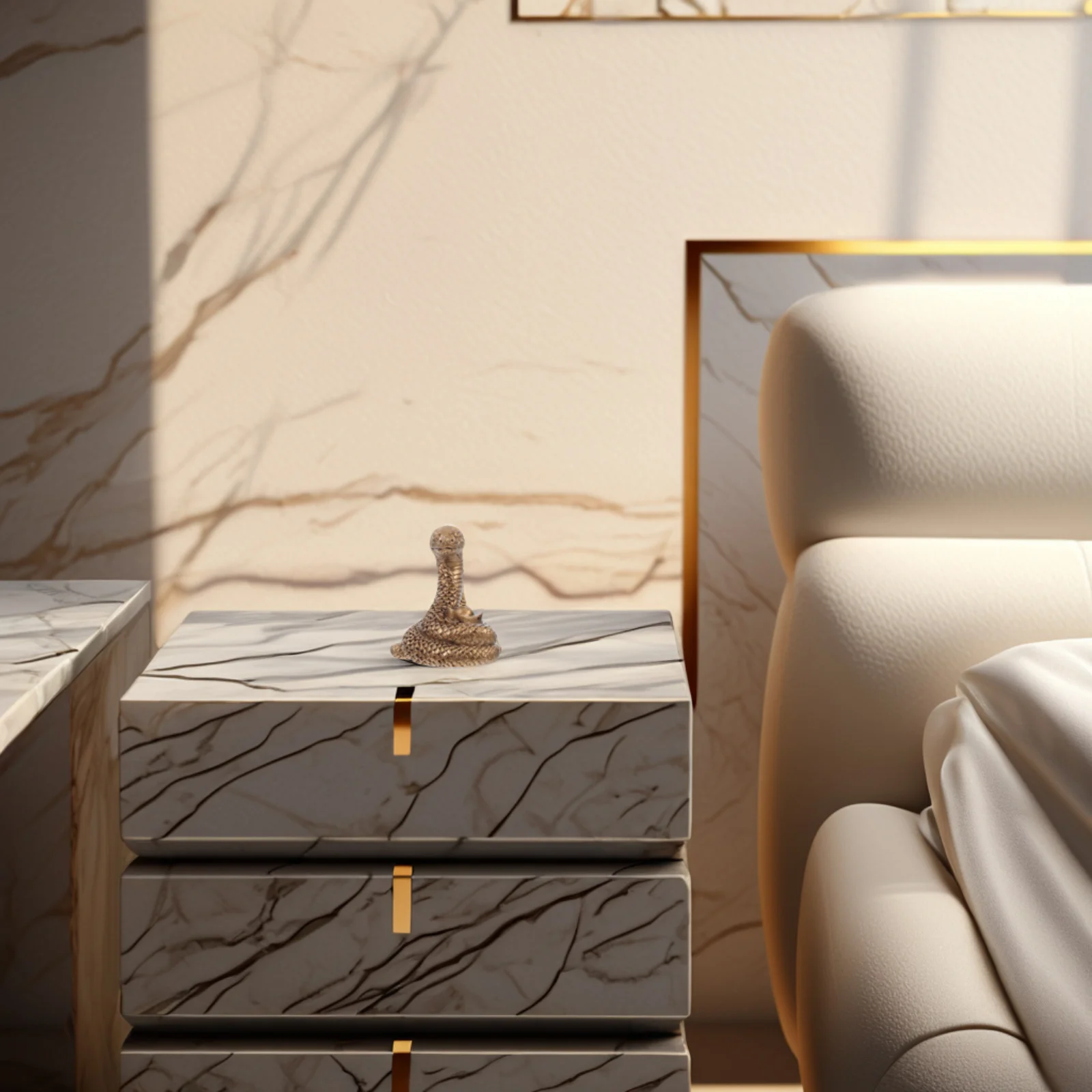 

Miniature Brass Chinese Zodiac Desktop Decoration Brass Home Office Chinese Snake Year Figurines Art Sculpture Ornament