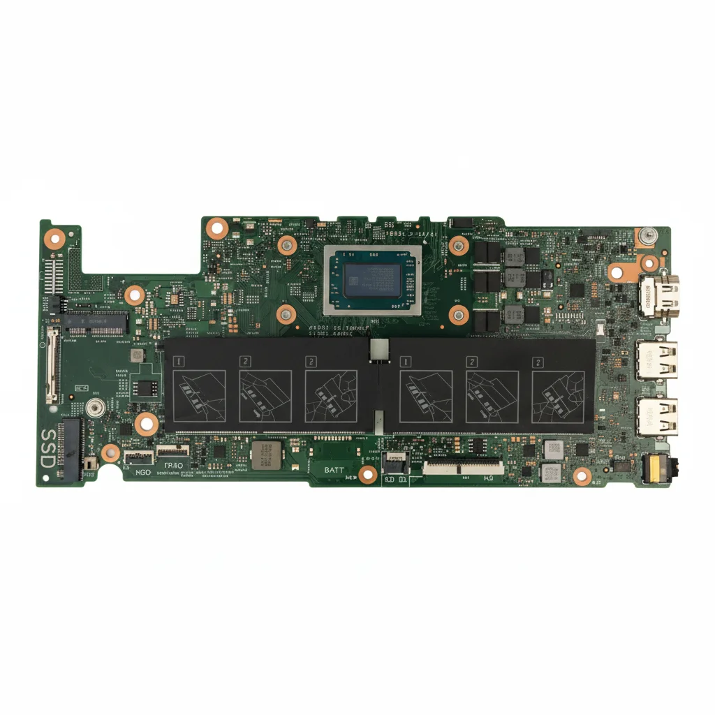 اللوحة الأم للكمبيوتر المحمول Dell MNN1K لجهاز Inspiron 15 5585 - AMD Ryzen 7 3700U - الرسومات المدمجة - DDR4 SO-DIMM ثنائي القناة #1