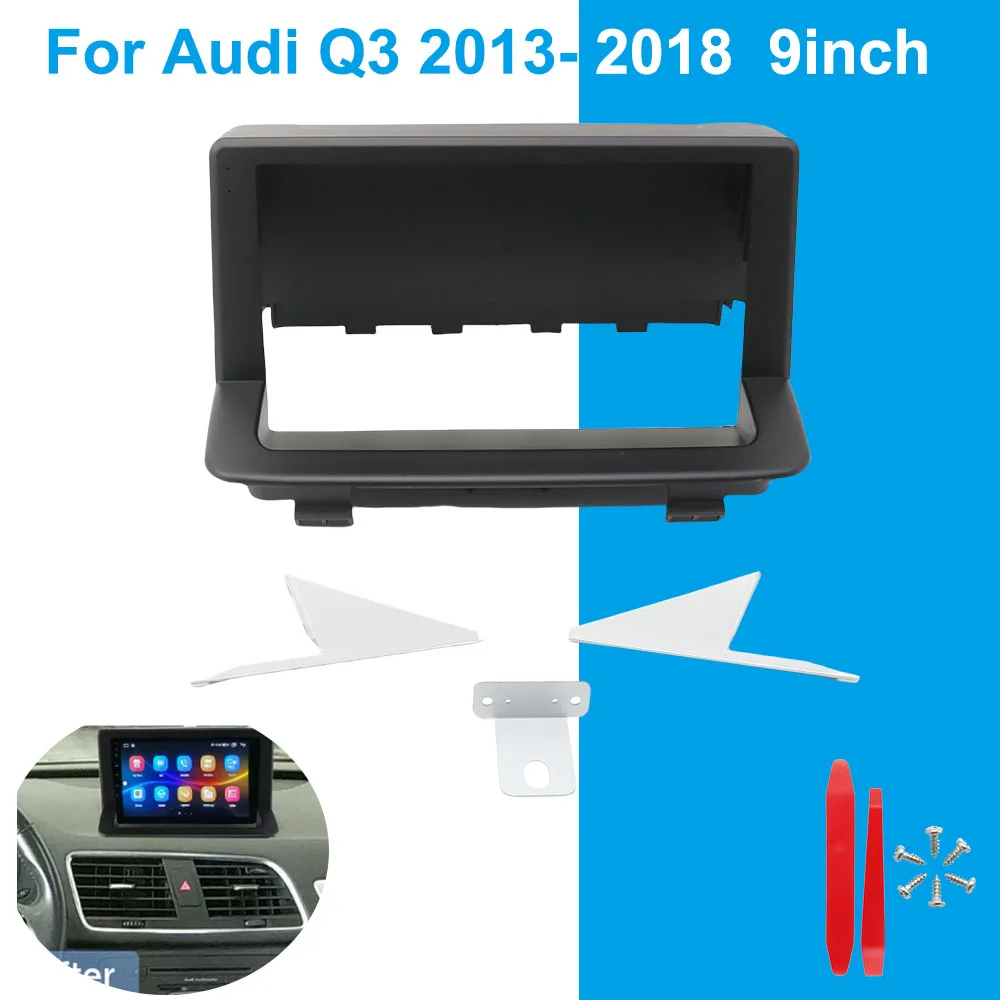 

9 inch car radio dashboard panel frame installation suitable for Audi Q3 2013-2018 large screen modification special kit