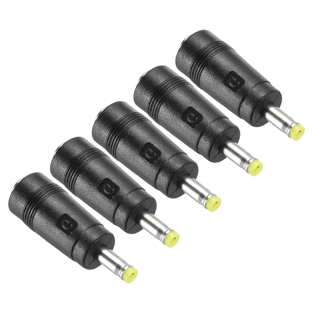 5PCS DC Power Adapter Connector - 5.5mm×2.1mm Female to 4.0mm×1.7mm Male Plug Converter for Laptop, PC, CCTV, LED Strip & Router