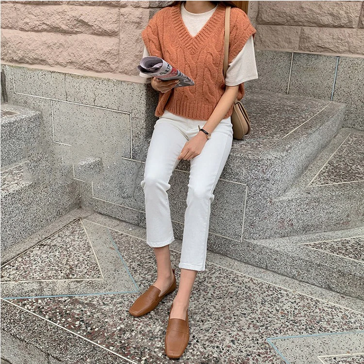 Slim Fit taille haute neuf Points jambe droite jean femmes été nouveau Sle Beige clair coton Stretch Denim taille haute Zippe...