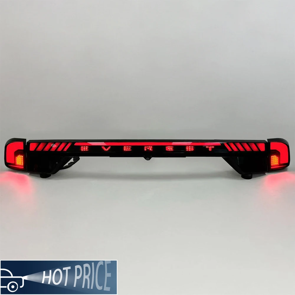 أضواء السيارة لفورد ايفرست 2023-الآن مجموعة المصابيح الخلفية للسيارات ترقية تأثير بدء التشغيل LED من خلال ملحقات أدوات المصابيح الخلفية