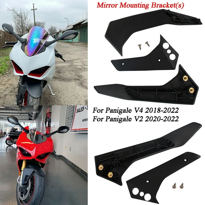 

Motorcycle Rearview Mirror Bracket Side Mirrors Mounts Brackets For DUCATI Panigale V4 V4S 2018-2022 V2 2020-2022