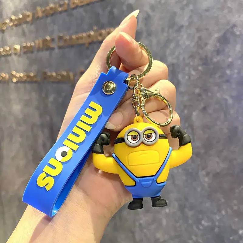 New anime peripheral Despicable Me 4, Minions, superhero keychains, schoolbags, pen case pendants