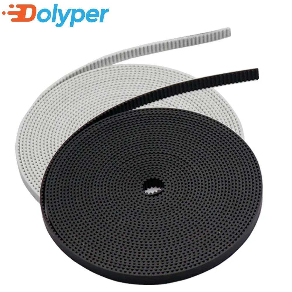 2GT Open Timing Belt Width 6mm Dustproof And Rubber And PU Steel Wire Synchronous Timing Belt Toothed Belt Gt2 3D Printer Parts