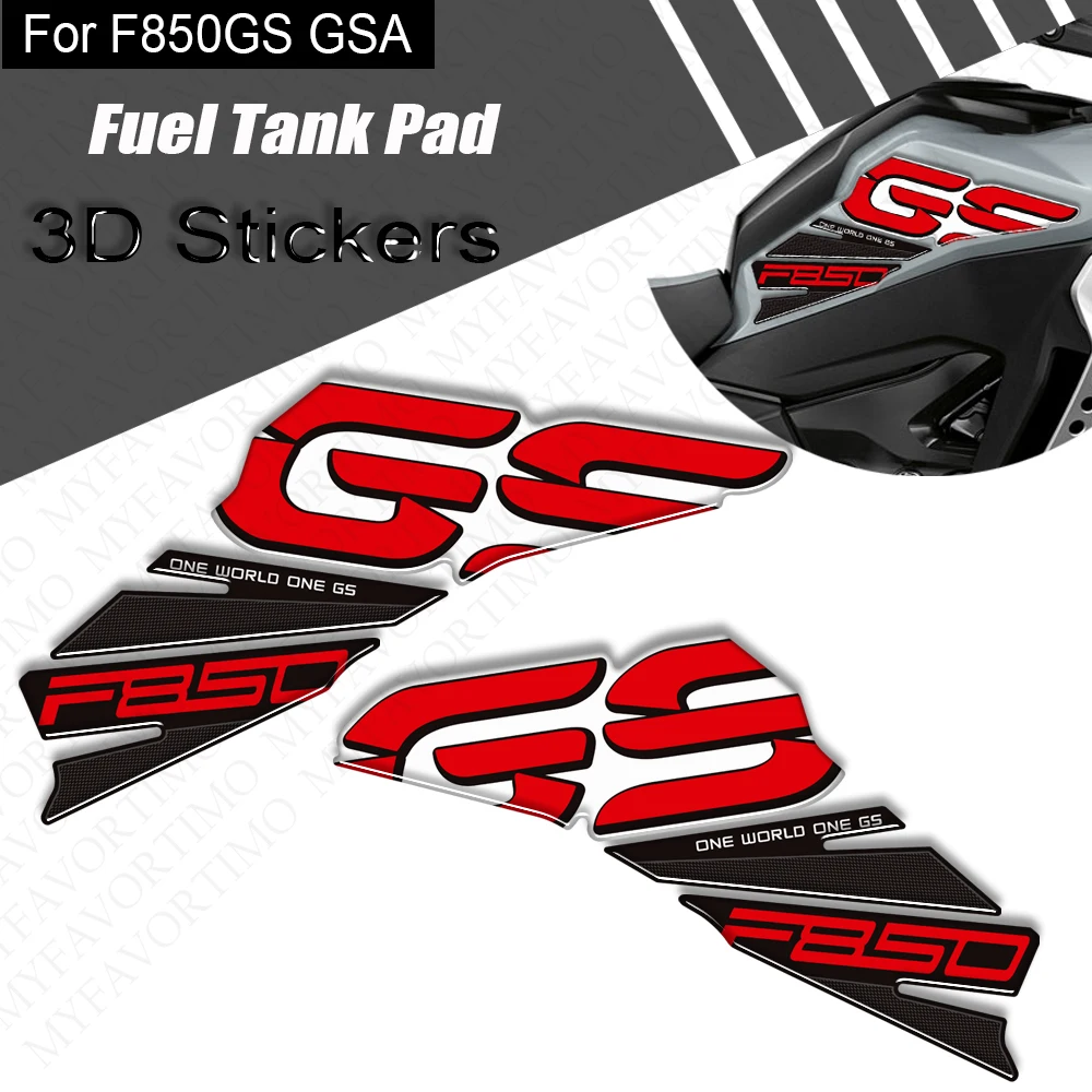 

3D Stickers For BMW F850GS F850 F 850 GS GSA Adventure Tank Pad Grips Protection Gas Fuel Oil Tank Pad Kit