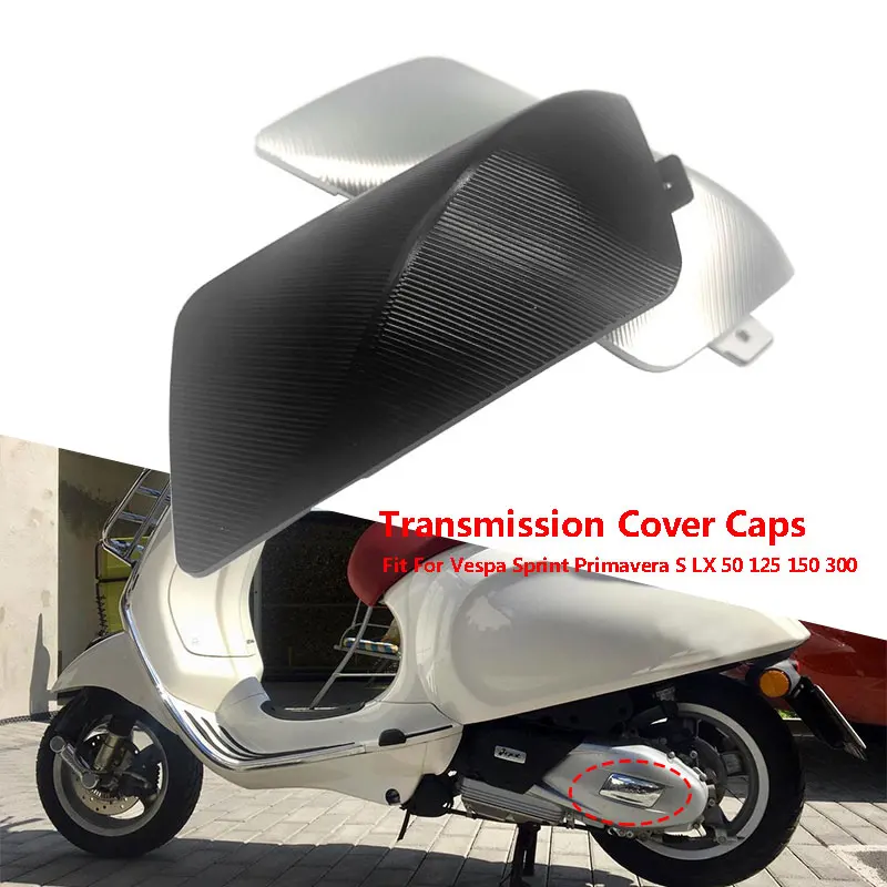 Motorcycle Transmission Cover Caps Scooter Waterproof Fit for Vespa Primavera Sprint 150 300 125 S LX 50 Aluminum Accessories