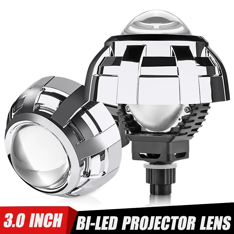 

3 inch Bi-led Projector Lens 110W 20000LM H4 H7 9005 9006 LED Headlamp For Hella 3R G5 Lens High Low Beam Light For Car Retrofit