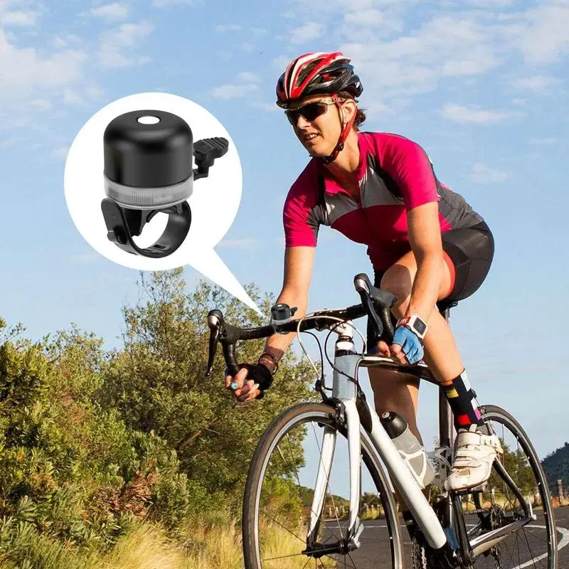 กระดิ่งขี่จักรยาน LED Light Up CYCLE Bell เสียงคมชัดทนต่อสภาพอากาศขี่จักรยานสกู๊ตเตอร์ Bell แหวนสําหรับถุงน่องคริสต์มาส Stuffer