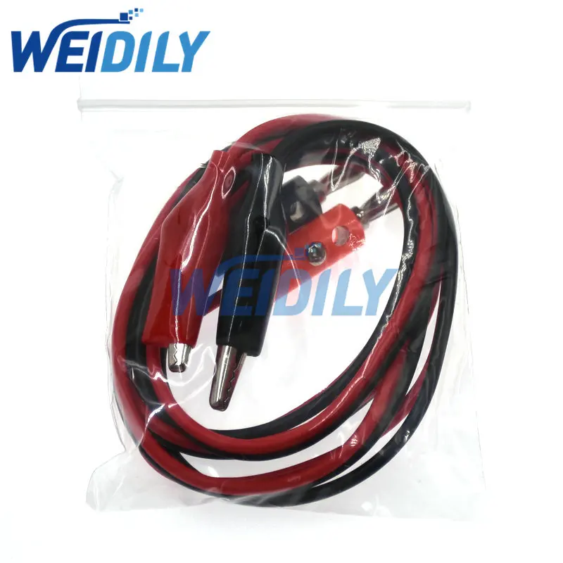 Dual Banana Plug - Alligator Clip Probe Test Silicone Lead Multimeter Cable Length 1 M