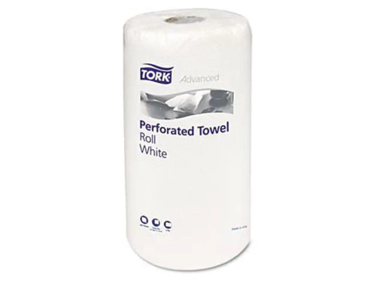 

Tork Handi-Size Perforated Kitchen Roll Towel, 2-Ply, 11 X 6.75, White, 120/Roll, 30/Carton -Trkhb9201