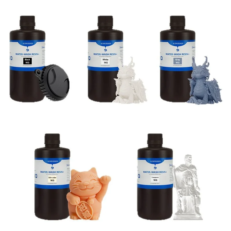 2026 NEW Water-Washable 3D Standard Photopolymer Resin Low Odor Low Viscosity LCD 3D Printing Resin for LCD 3D Printer