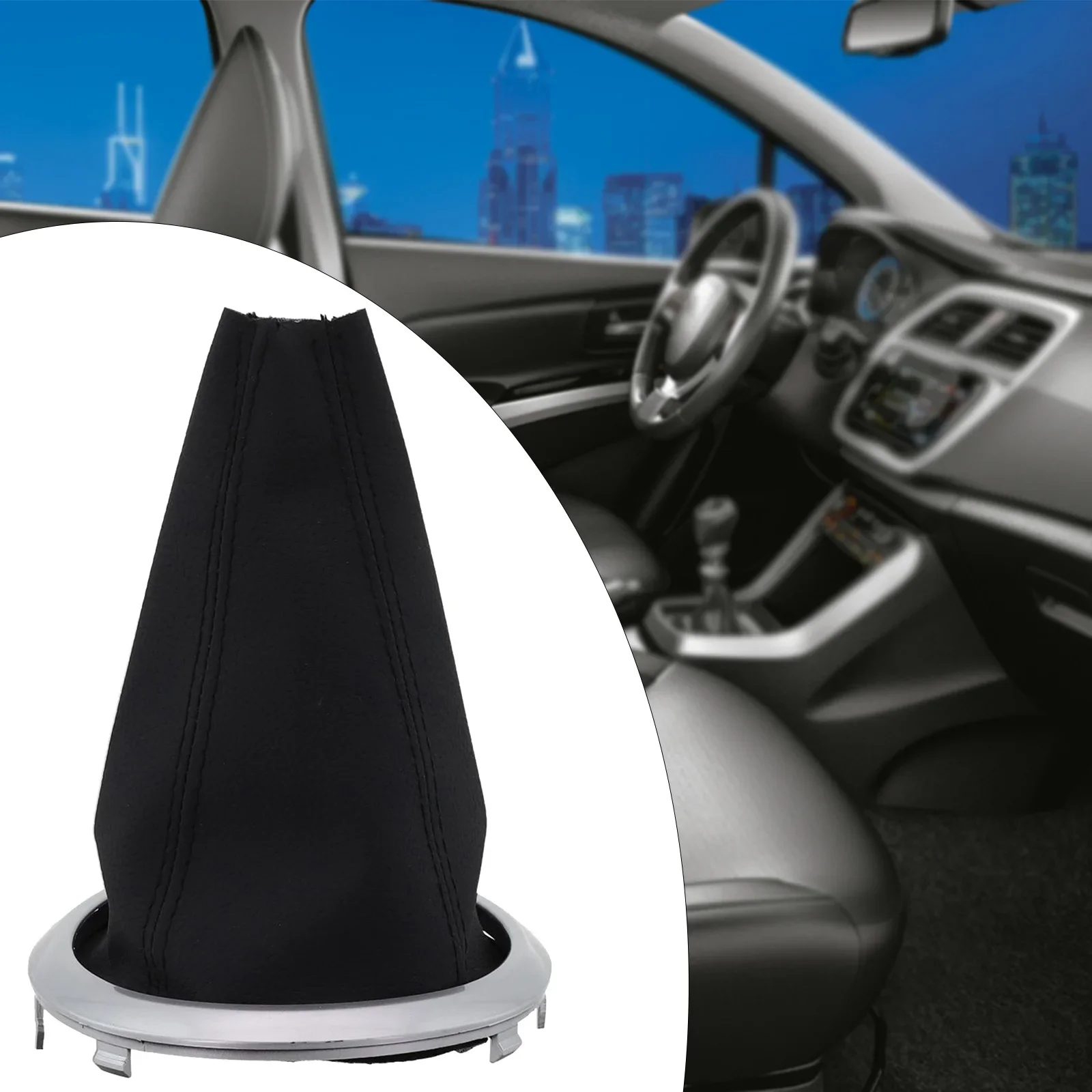 

For Suzuki Dust Cover For Suzuki Swift II Not Fit For Lift Reverse PU Leather & Plastic 2005-2010 Fit For Gear Shift