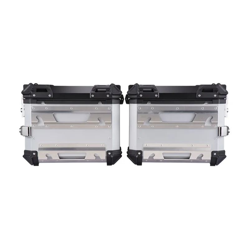 28L Universal Waterproof Aluminum Toolbox Motorcycle Trunk Left Right Side Box Luggage Pannier Cargo Tool Box Storage