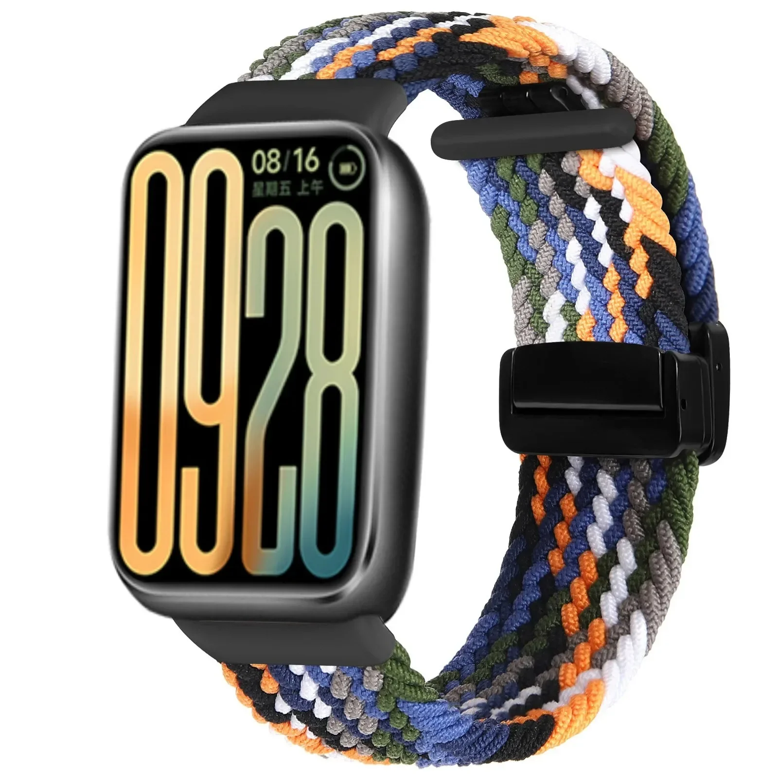 Cinturino in nylon per Xiaomi Mi Band 9 Pro/Mi Band 8 Pro Bracciale intrecciato traspirante per Redmi Watch 5/4 Accessori per cinturini sportivi
