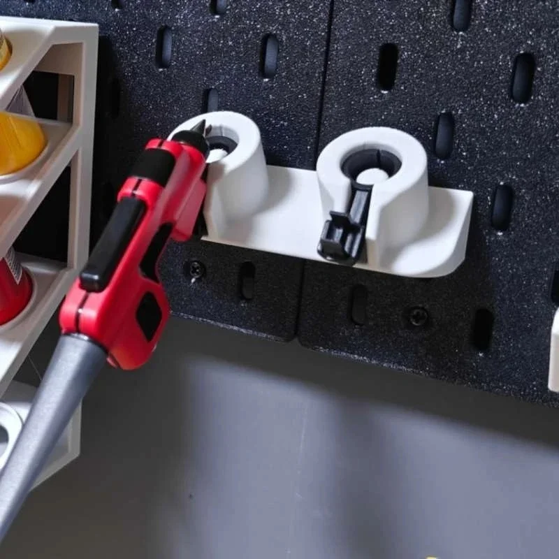 Pegboard Airbrush Holder Fit Skadis Wall Mount Dual Spray Gun Bracket Model Painting Tool Storage Rack