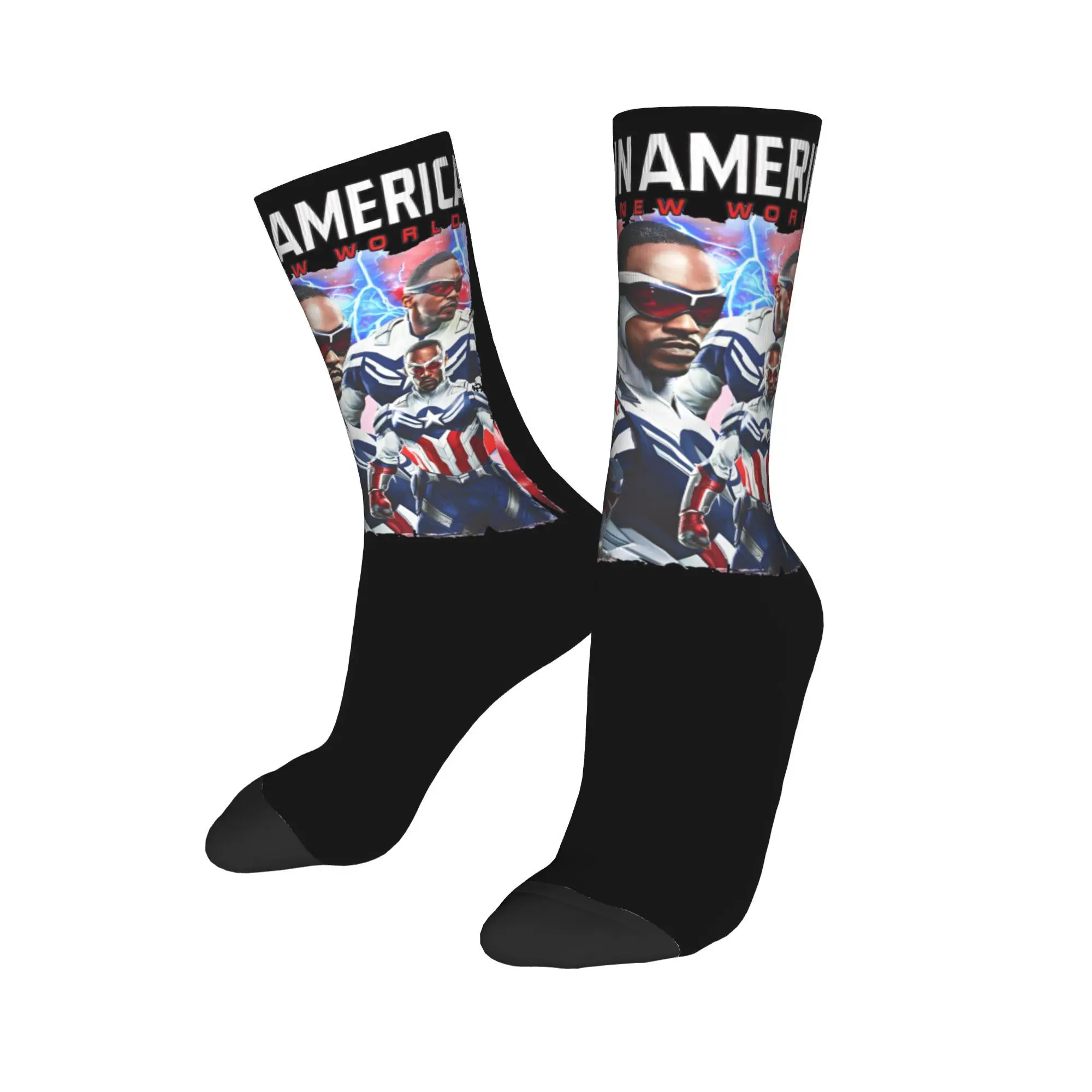 Captain America: Brave New World Socks Merch For Men Women  Middle Tube Socks Soft Birthday Present