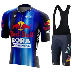 Cycling Shorts Man Complete 2024 Jersey Red Bull Men Summer Clothing Men's Clothes Uniform Bicycle Mtb Pants Male Sports Set Gel