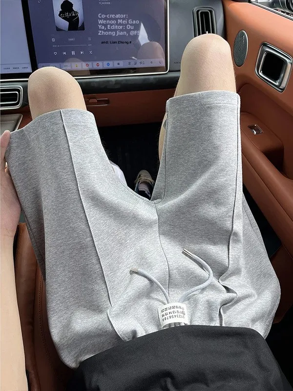 

American Casual Color Versatile Men's ort Pants Summer Thin Breathable Five-Point Pants Straight Leg Loose Fit orts