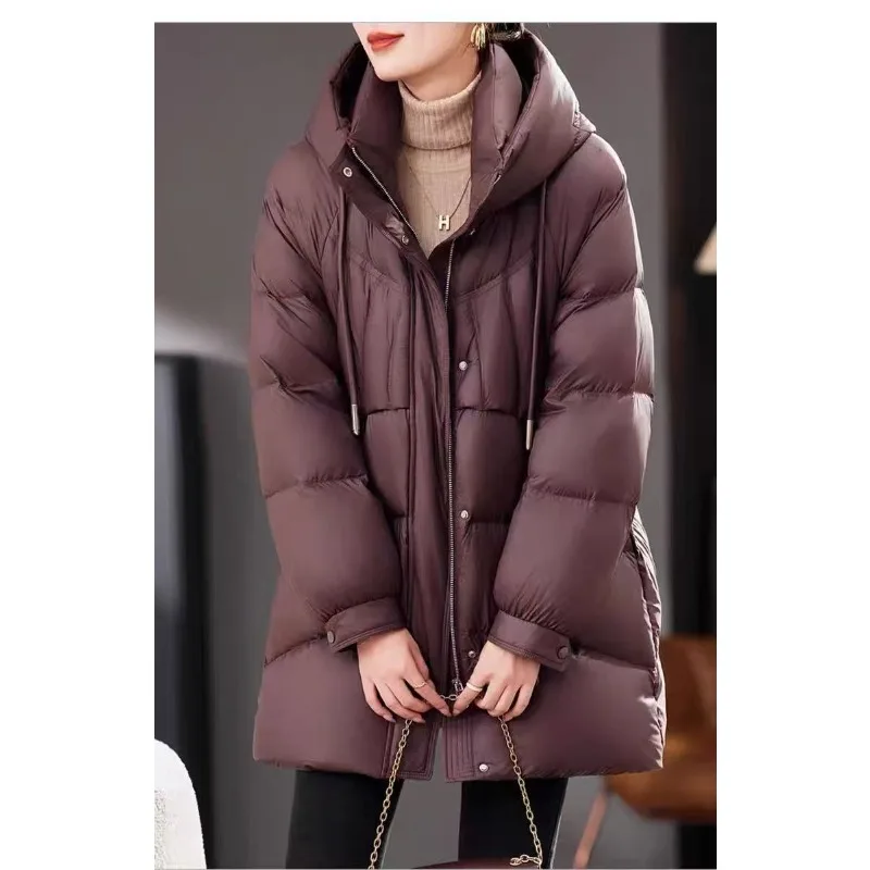 Neue frauen Baumwolle Kleidung Lange Winter Warme Unten Baumwolle Jacke Mode Weibliche Koreanische Lose Mit Kapuze Parker Mantel Stepp Jacke