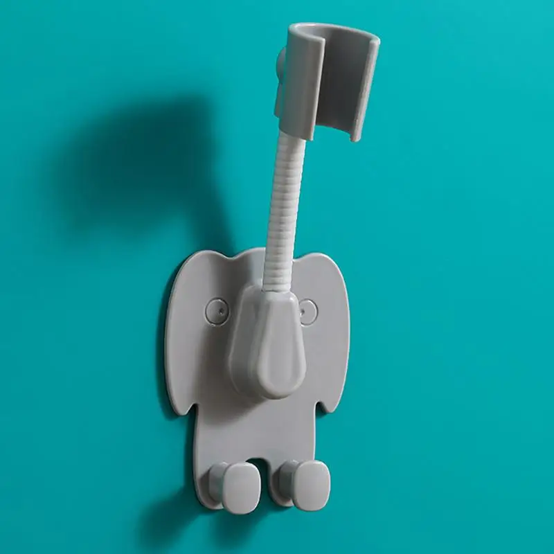 Soporte adhesivo para cabezal de ducha, soporte ajustable para brazo de ducha con ganchos de suspensión, soporte de montaje en pared sin perforación para RV, baño para niños