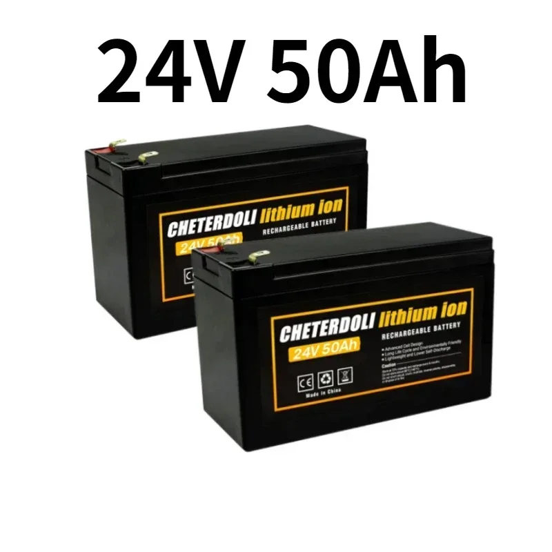 

24V Battery 50Ah 100Ah 18650 Lithium Battery Pack Rechargeable Battery for Solar Energy Electric Vehicle Battery+ 25.2v Charger