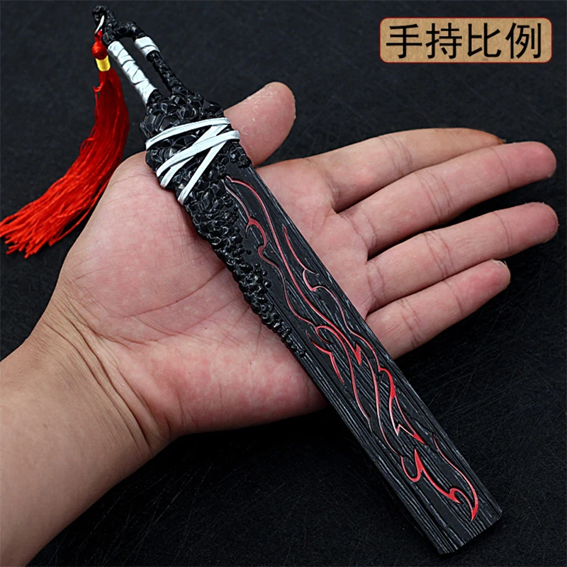 21CM Anime Peripherals Xiao Yan Xuan Heavy Ruler Cold Weapon Models Alloy Metal Crafts Sword Toy Accessories Decoration Collects