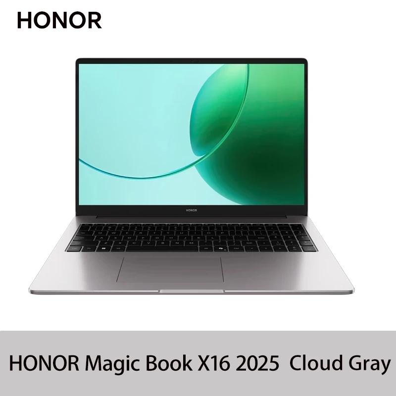 HONOR MagicBook X16 AMD 2025 Laptop 16 inch AMD Ryzen 5 6600H Processor AMD Radeon 660M Grafische kaart, 40W Boosted-Performance Mode, Slanke laptop voor werk, studie & licht entertainment