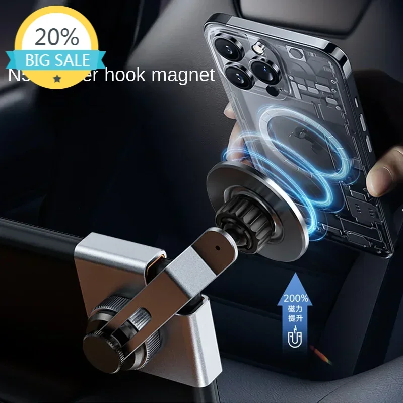 

For Tesla Model 3/Y/HIGHLAND 2024 Car Phone Holder Central Control Navigation Screen Side Mount Magnetic Holder For Magsafe