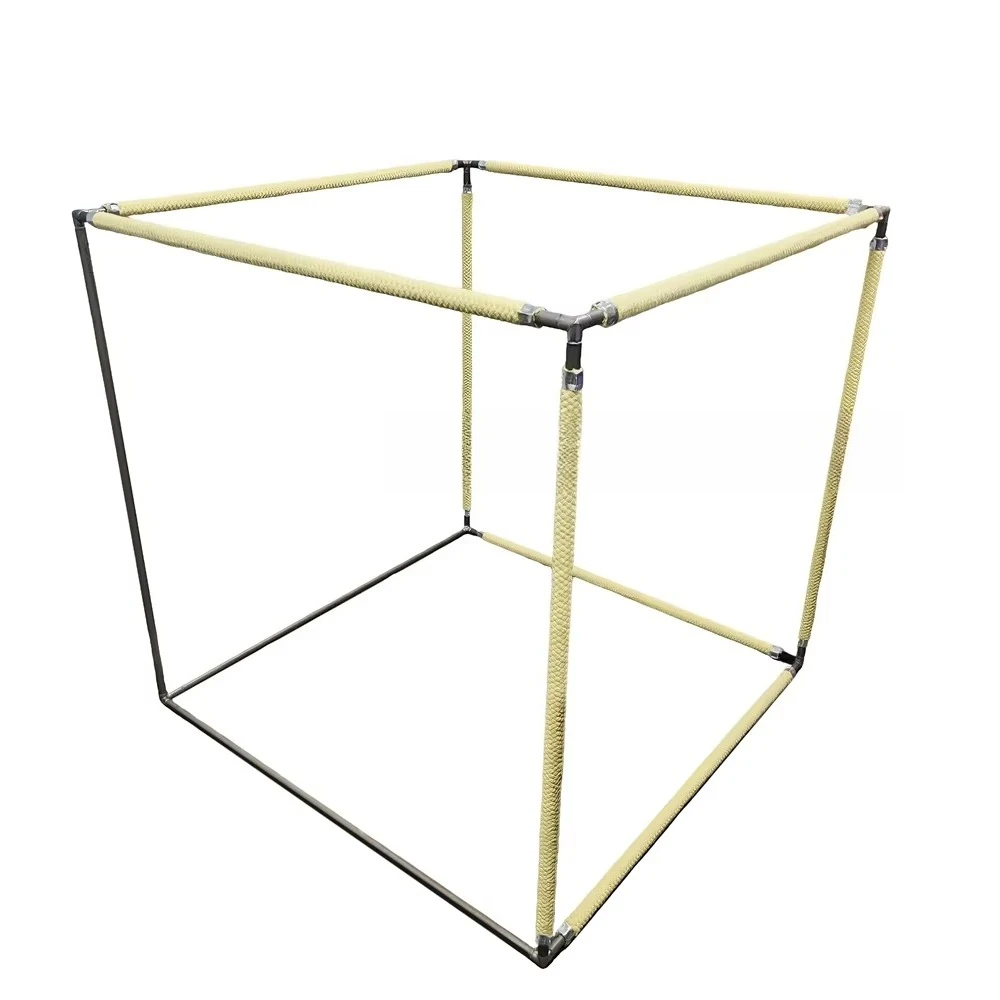 Removable Large Fire Show Equipment Fire Show Props Pyro Dance Circus Stream Art Big Flame Pure Kevlar Fire Cube