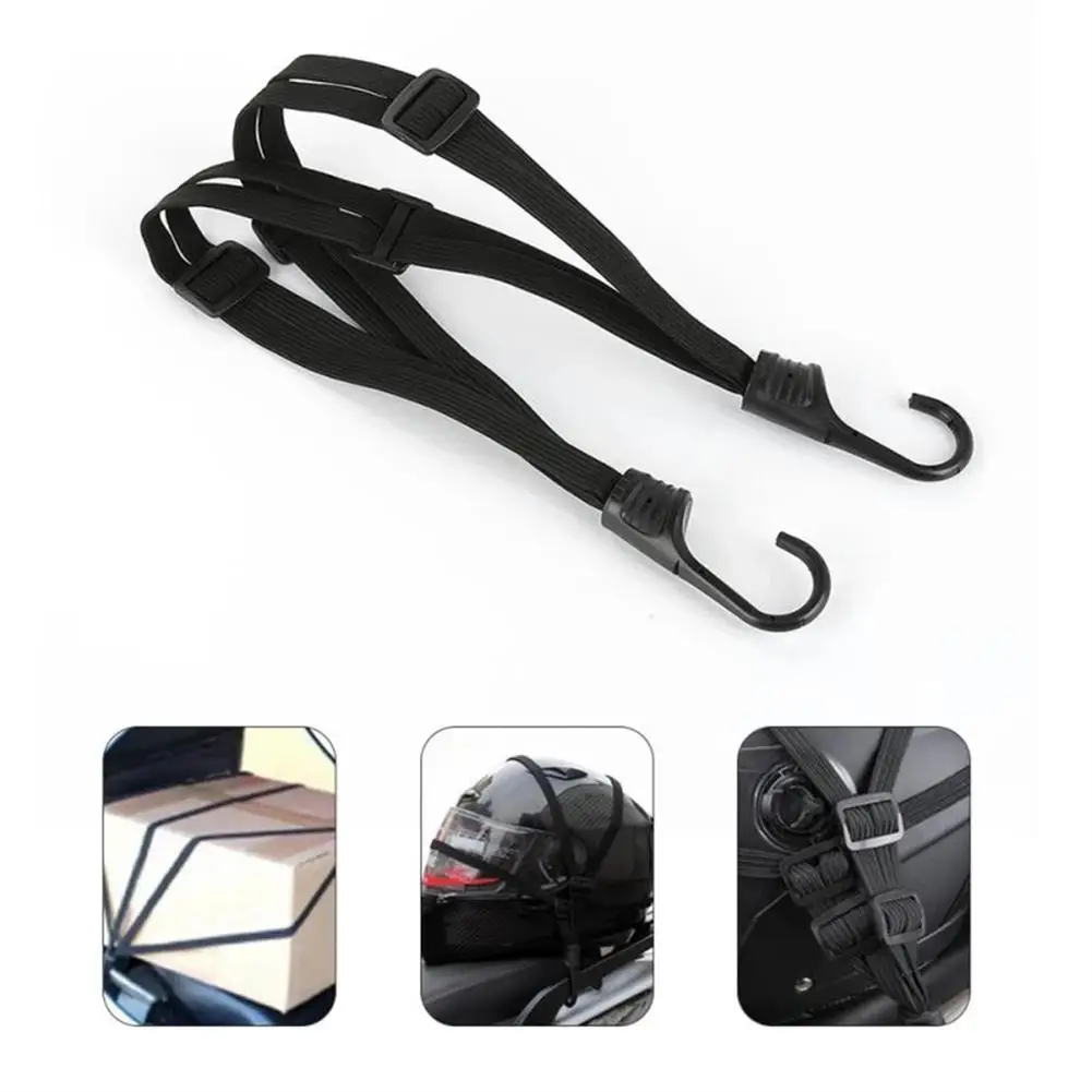 Elastic Strap Motorcycle Strap Fastening Cargo In A Car Trunk 90cm Black Load Bearing 30kg Moisture-proof Rubber