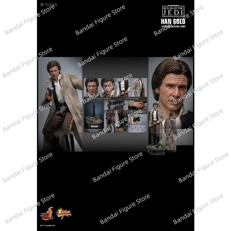 

HOTTOYS HT MMS740 1/6 Scale HAN SOLO Khaki Windbreaker Man Action Figure Star Wars Movie Simulation 12" Full Set Soldier Gifts