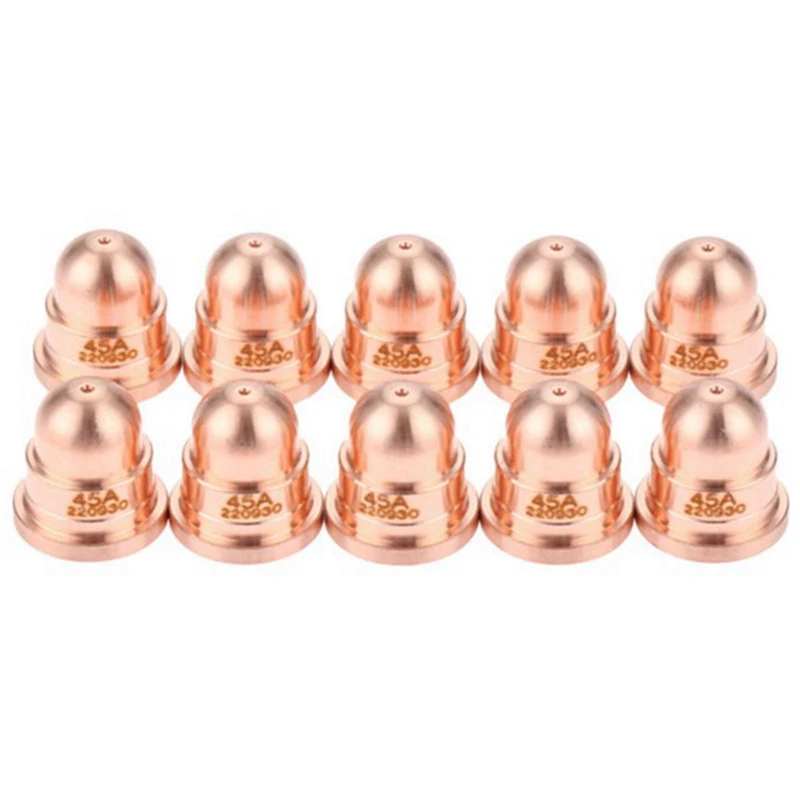 Buse pour torche de découpe plasma, consommables, processus de coupe fine, fournitures de soudage et de soudage, 20 pièces, 45A, 220930