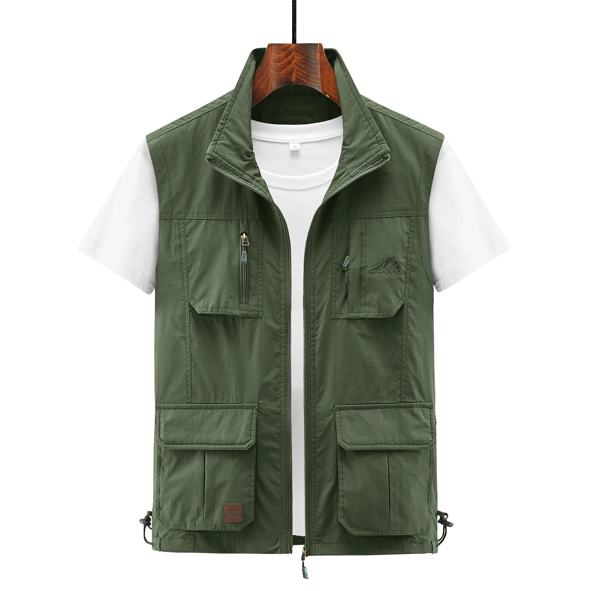 

Photography Fishing Cotton Vest Men's Fleece Thickened Jacket Outdoor Multi-pocket Vest Photography Fishing Cotton Vest Men